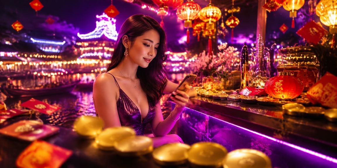 Không khí chợ đêm Nha Trang nhộn nhịp với người dùng cầm điện thoại xem kết quả xổ số